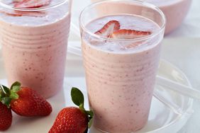 Strawberry, Banana and Almond Butter Smoothie