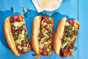 Chorizo and Kimchi Hot Dogs