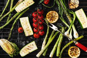 Veggies being grilled 