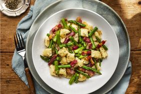 gnocchi with asparagus and pancetta