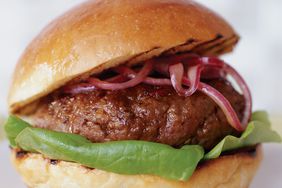 Pancetta-Beef Burgers with Horseradish Ketchup