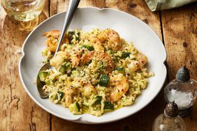 risotto with zucchini and shrimp