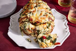 Spinach Dip Hot Bread